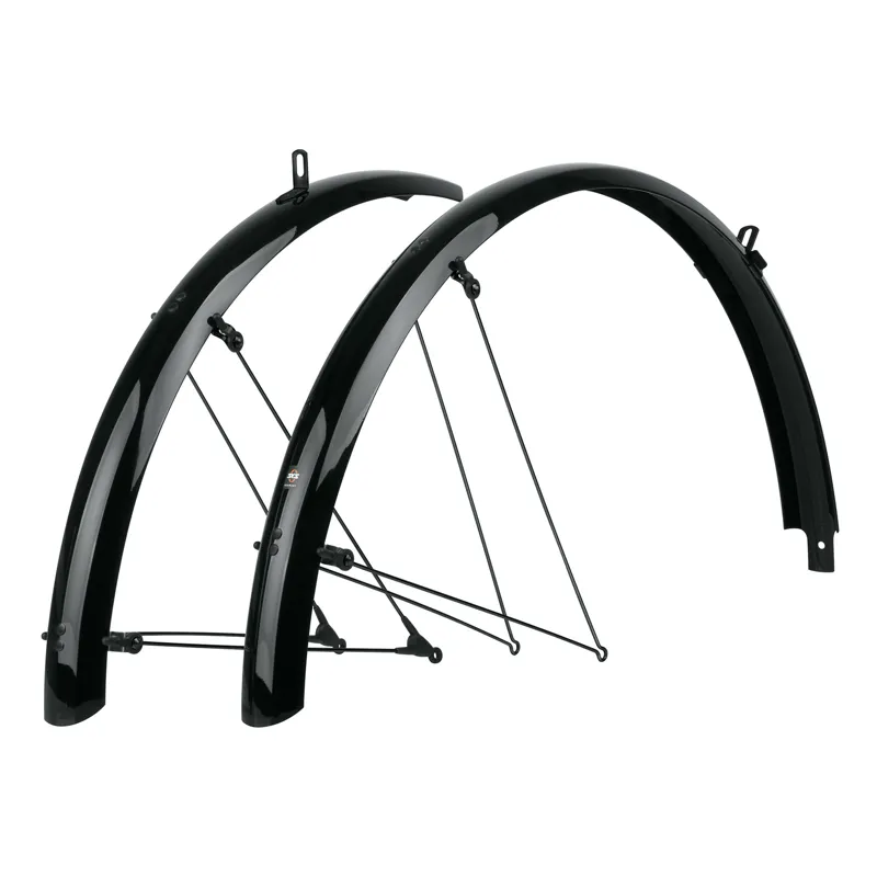 SKS Bluemels 28in Full Length Mudguard Set Black