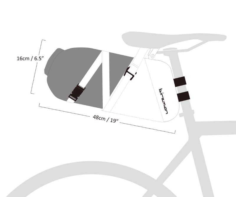 Birzman Packman Saddle Pack With Waterproof Carrier Green-3