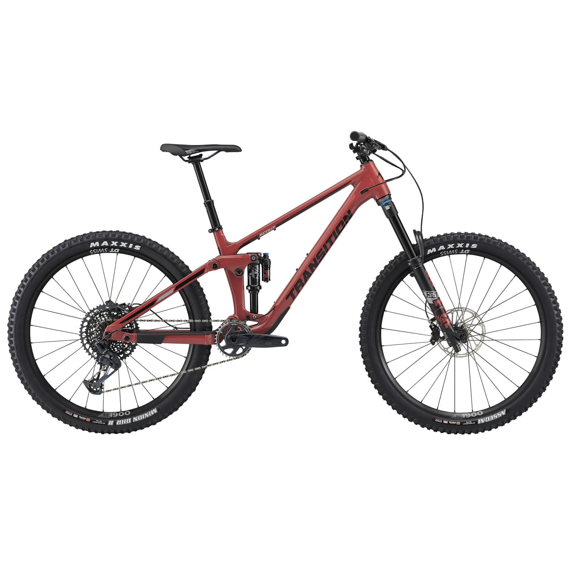 Transition Scout Alloy GX Full Suspension Mountain Bike Red