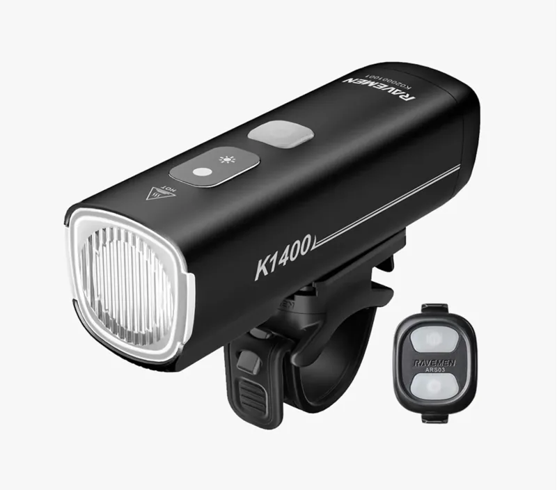 Ravemen K1400 USB Rechargeable AI Nighttime Front Light - 1400 Lumens