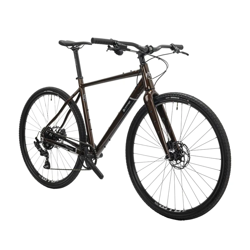 Orange Speedwork Flatbar Gravel Hybrid Bike Deep Bronze-1