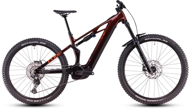 Cube Stereo Hybrid One77 HPC Race 800 Electric Bike 2025 Liquid Orange 