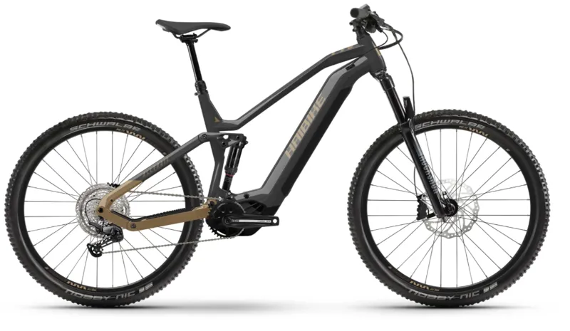 Haibike AllTrail 5 Electric Full Suspension Mountain Bike Titan/Caramel Gloss