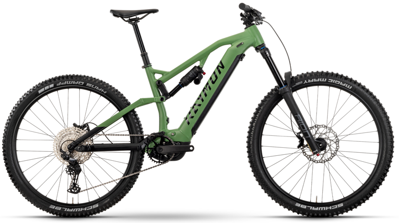 Raymon TrailRay 170 29 Electric Mountain Bike Green/Black