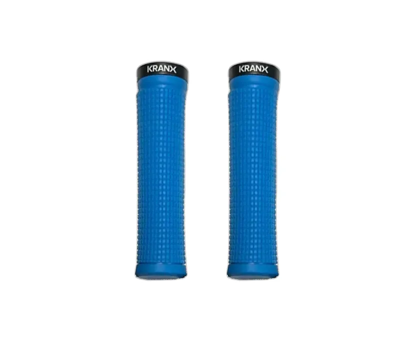 Kranx Bite Lock-on Handlebar Grips Blue