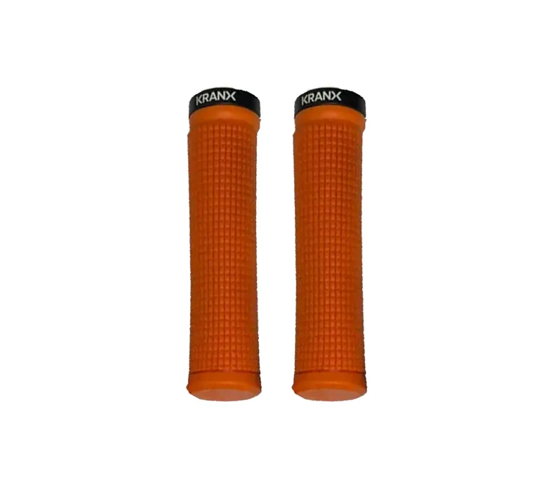 Kranx Bite Lock-on Handlebar Grips Orange