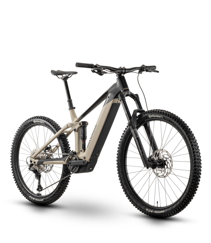 Raymon Vamok Base Full Suspension Electric Mountain Bike Beige/Black-1