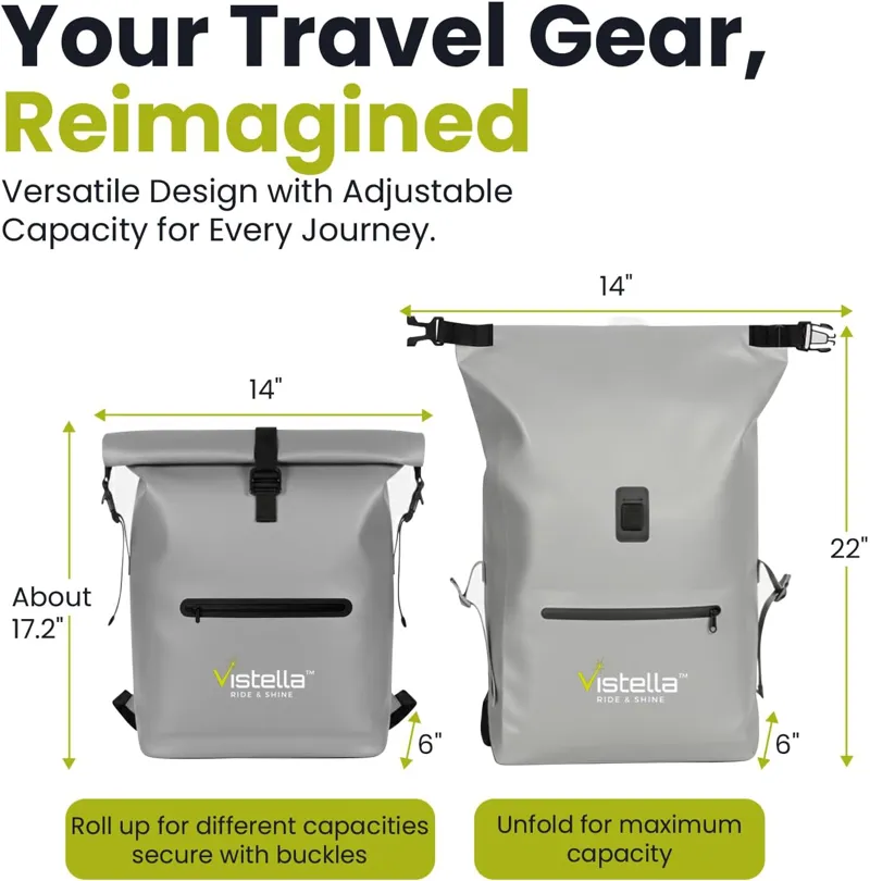 Vistella Lantern 2-In-1 Backpack Pannier Bag-5