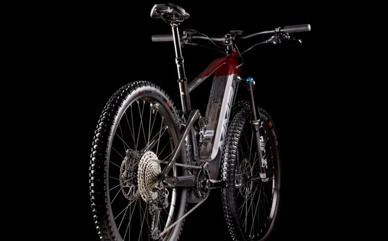 MMR X-Bolt 140 30 Full Suspension Electric Mountain Bike Red-1