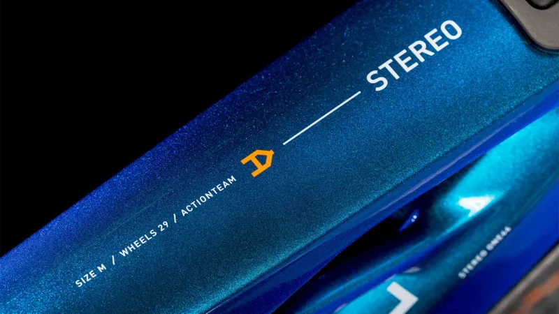 Cube Stereo Hybrid One44 HPC AT 800 Electric Bike 2025 ActionTeam-2