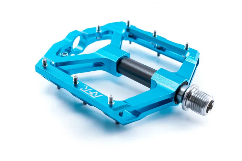 Cube RFR Flat SLT 2.0 Mountain Bike Platform Pedals Blue/Grey-2