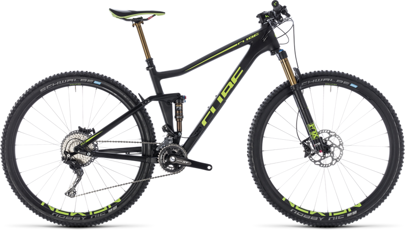 Cube Stereo 120 HPC SLT 29er Full Suspension 2018 Black/Flash Green