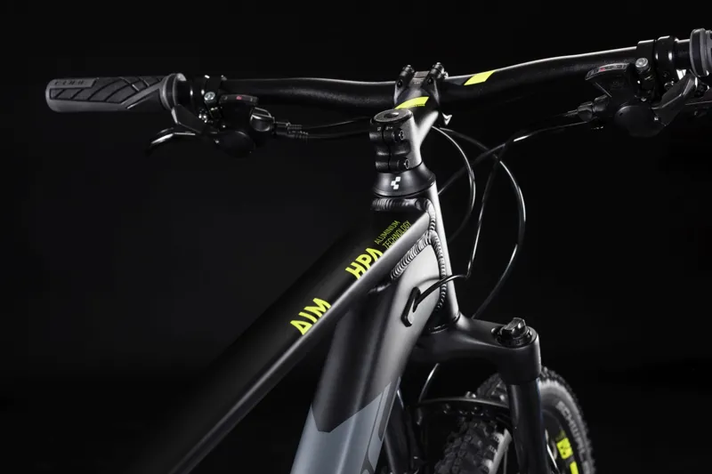 Cube Aim Pro Hardtail Mountain Bike 2019 Black/Flash Yellow-2