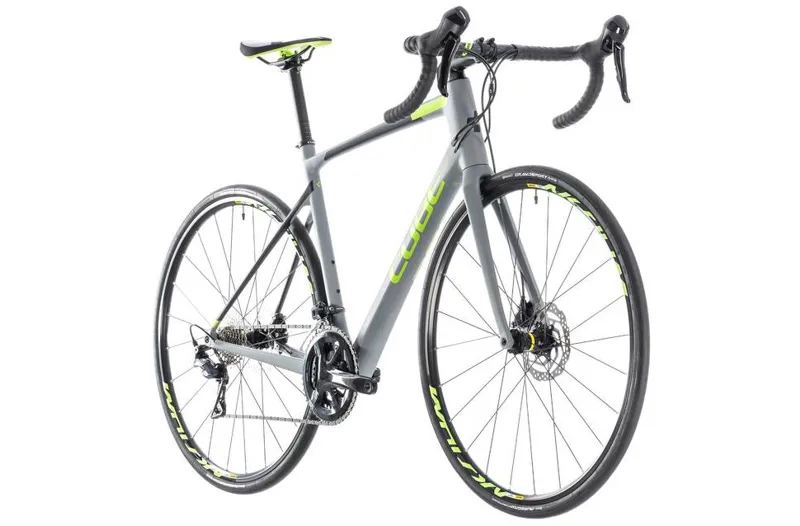 Cube Attain GTC Race Disc Road Bike 2018 Grey/Green-1