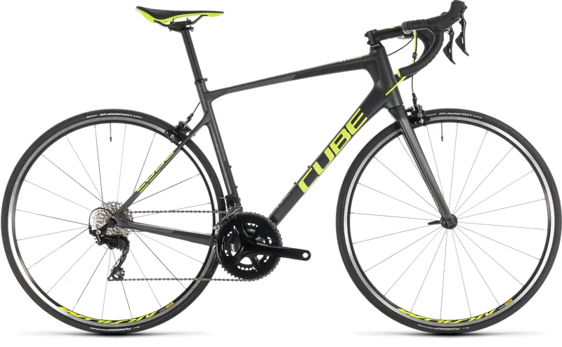 Cube Attain GTC Pro Carbon Road Bike 2019 Iridium/Yellow