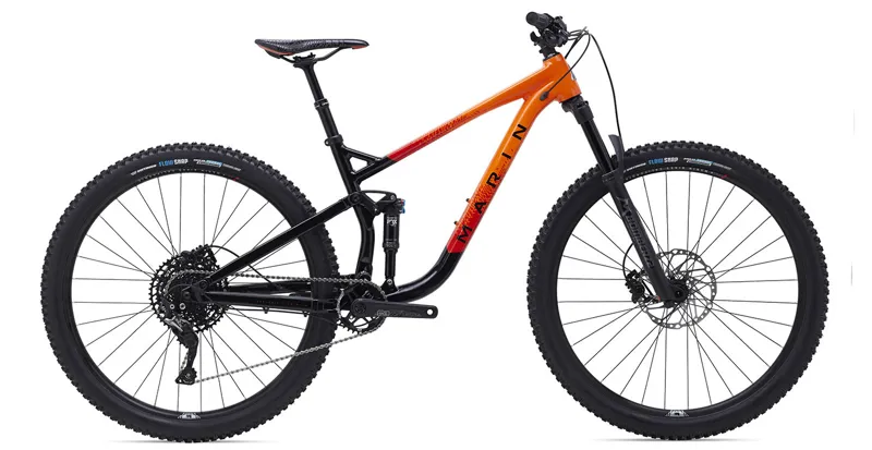 Marin Rift Zone 3 29 Full Suspension Mountain Bike 2022 Black/Orange