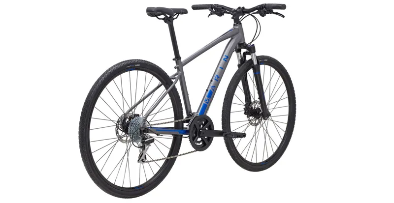 Marin San Rafael DS2 Hybrid Bike 2021 Grey/Blue-2