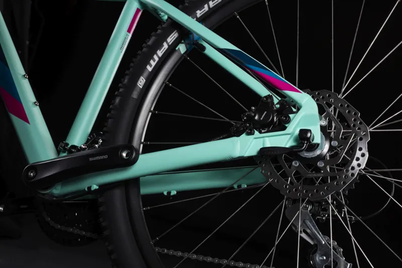 Cube Access WS EXC 27.5 Womens Hardtail Mountain Bike 2019 Mint/Berry-3