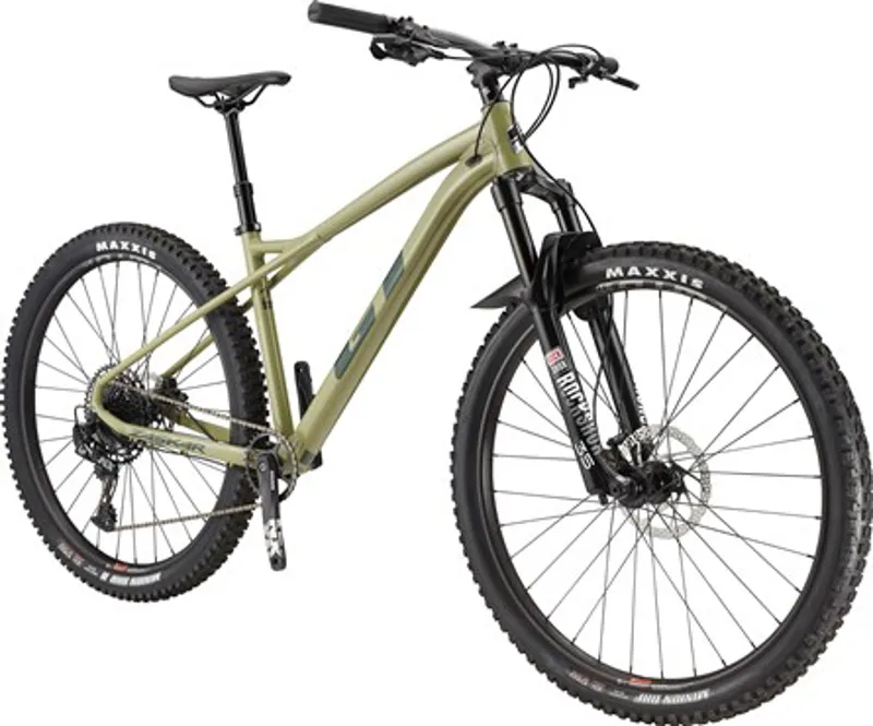 GT Zaskar LT Expert Hardtail Mountain Bike 2021 Olive Green-1