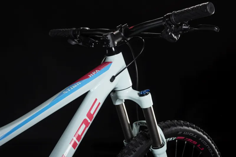 Cube Sting WS 120 EXC Womens FS Mountain Bike 2019 Light Blue-1