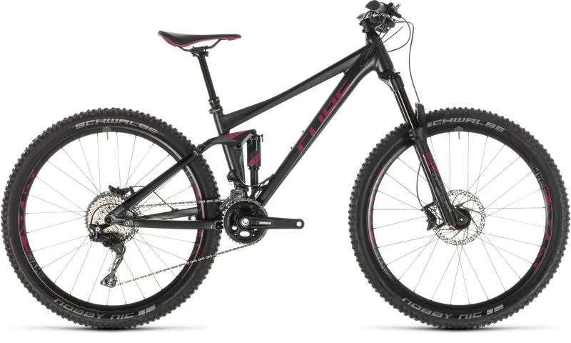 Cube Sting WS 120 Pro Womens FS Mountain Bike 2019 Iridium/Berry