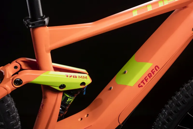 Cube Stereo Hybrid 120 Race 500 e-FS Mountain Bike 2019 Orange-2