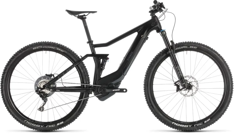 2019 Cube Stereo Hybrid 120 Hpc Sl K Electric FS Mountain Bike in Black