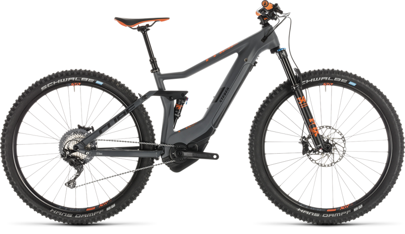 2019 Cube Stereo Hybrid 120 Hpc Tm 500 K Electric FS Mountain Bike Grey