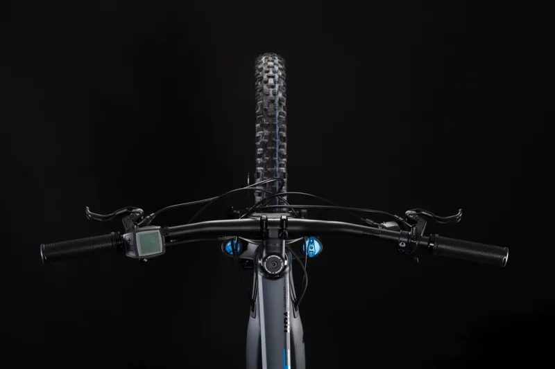 Cube Stereo Hybrid 140 Race 500 27.5 e-Mountain Bike 2019 Iridium/Blue-1