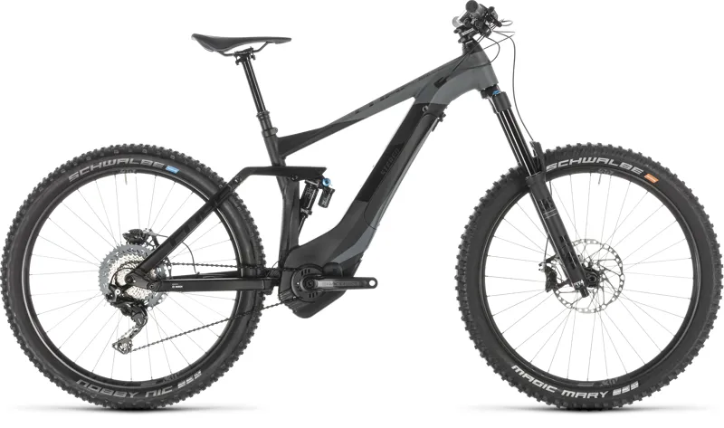 2019 Cube Stereo Hybrid 160 Sl 500 27.5 Electric FS Mountain Bike Grey