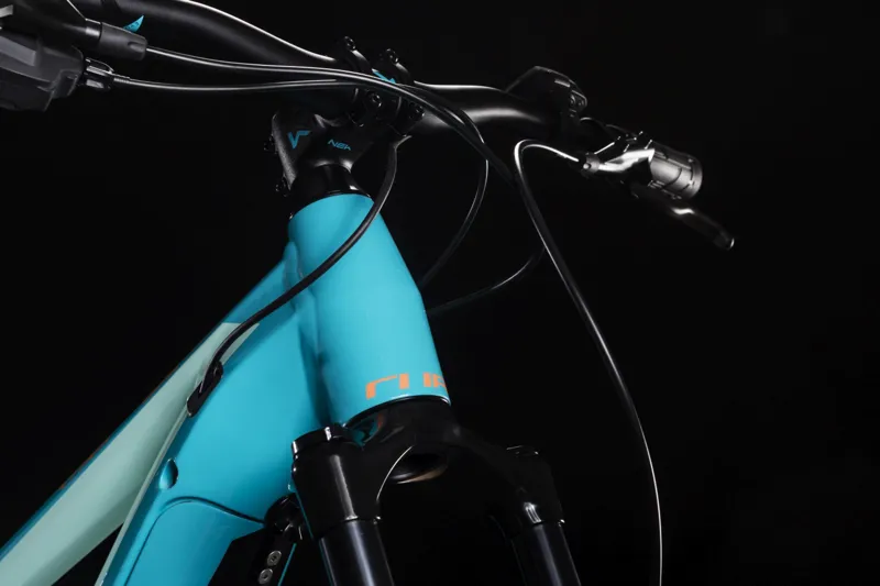 2019 Cube Sting Hybrid 120 Race 500 Electric FS Mountain Bike in Blue-3