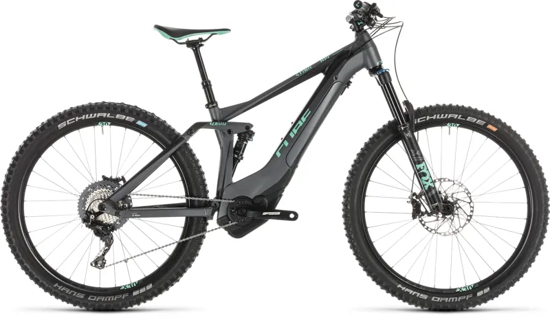 2019 Cube Sting Hybrid 140 Sl 500 Kiox Electric FS Mountain Bike Black