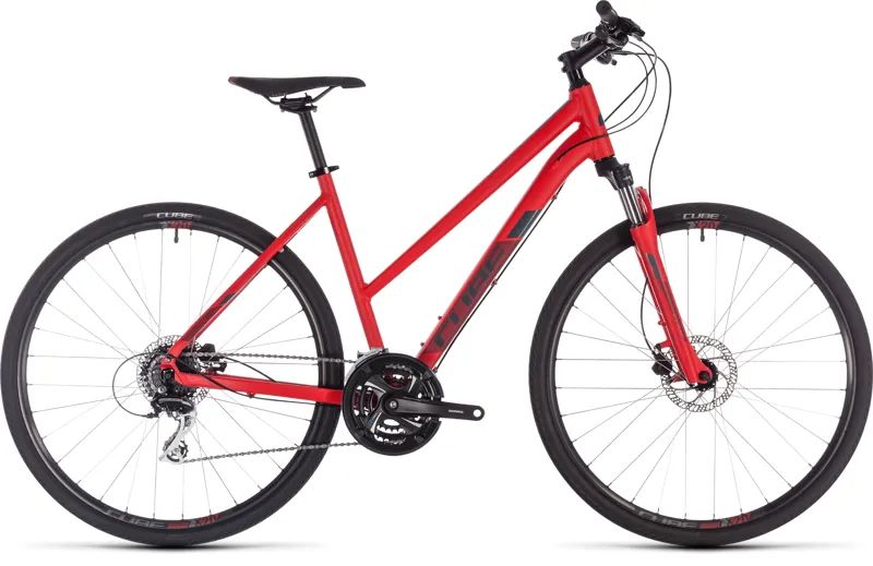 Cube Nature Trapeze Womens Hybrid bike 2019 Red