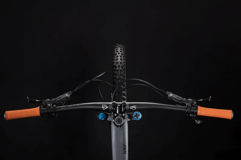 Cube Stereo 140 HPC TM 27.5 FS Mountain Bike 2019 Grey/Orange-1