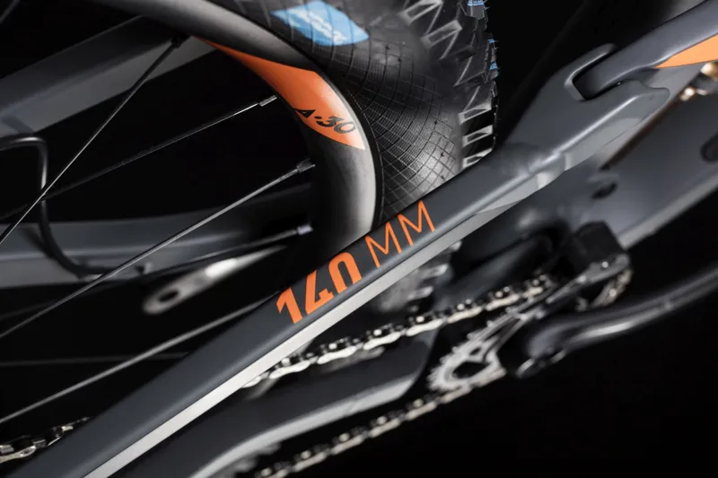 Cube Stereo 140 HPC TM 27.5 FS Mountain Bike 2019 Grey/Orange-5