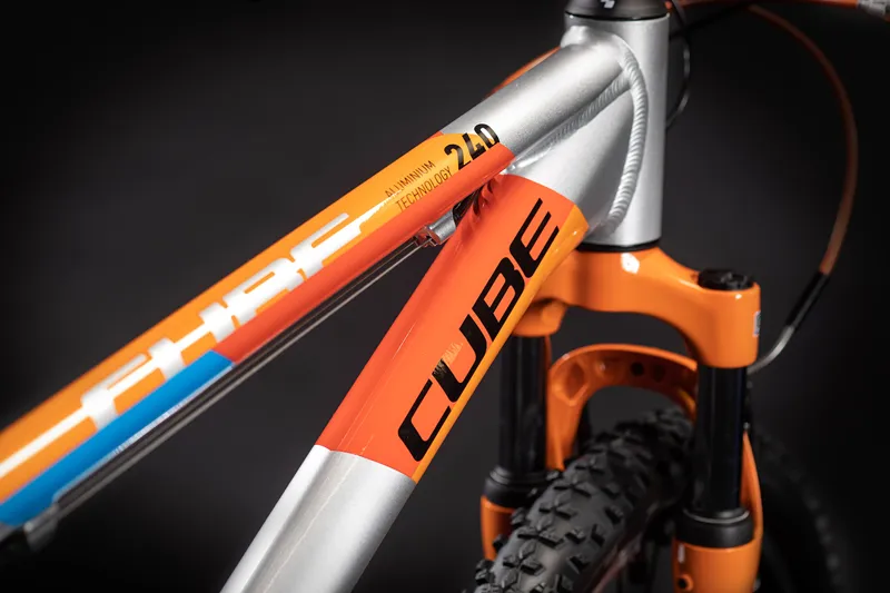 Cube Acid 240 24inch Kids Bike 2021 Action Team Silver/Orange-2