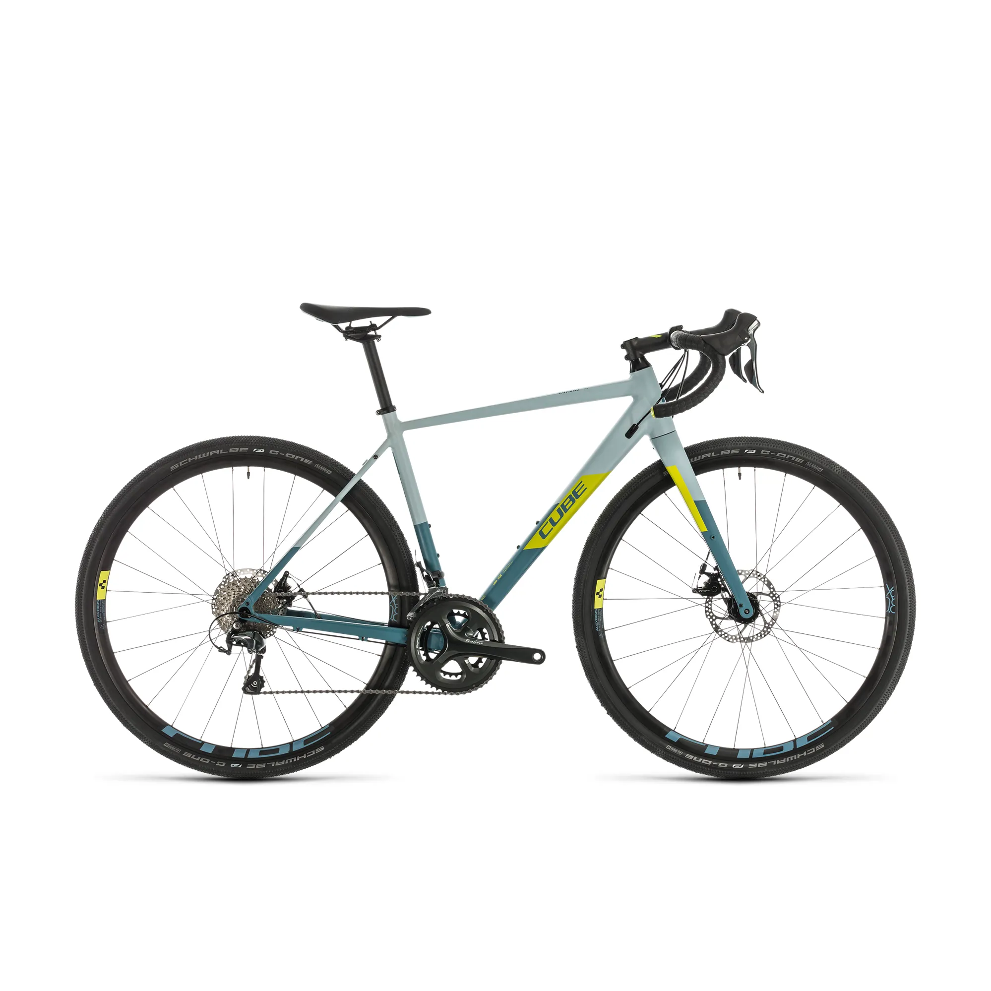 Cube NuRoad WS Womens Gravel Adventure Bike 2020 Grey Blue Lime