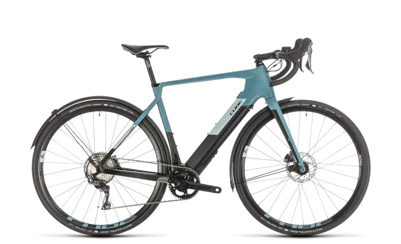 2020 Cube Nuroad Hybrid c:62 SL Electric Carbon Road Bike in Blue