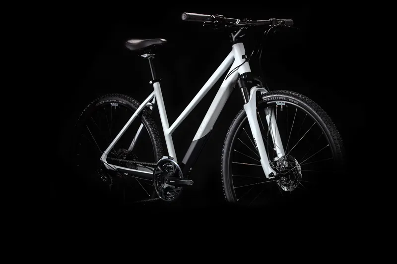 Cube Nature Pro Trapeze Hybrid Bike 2020 Grey-1