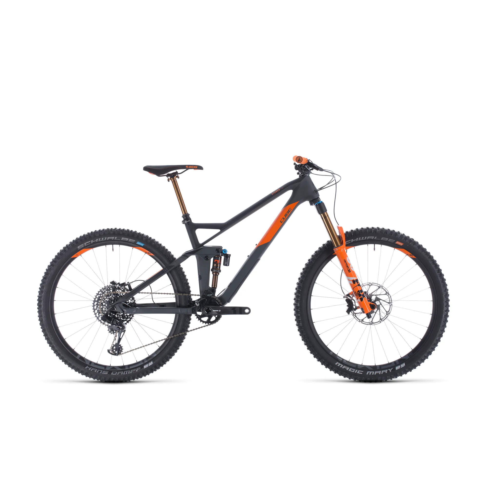 Cube Stereo 140 HPC TM 27.5 Carbon Mountain Bike 2020 Grey