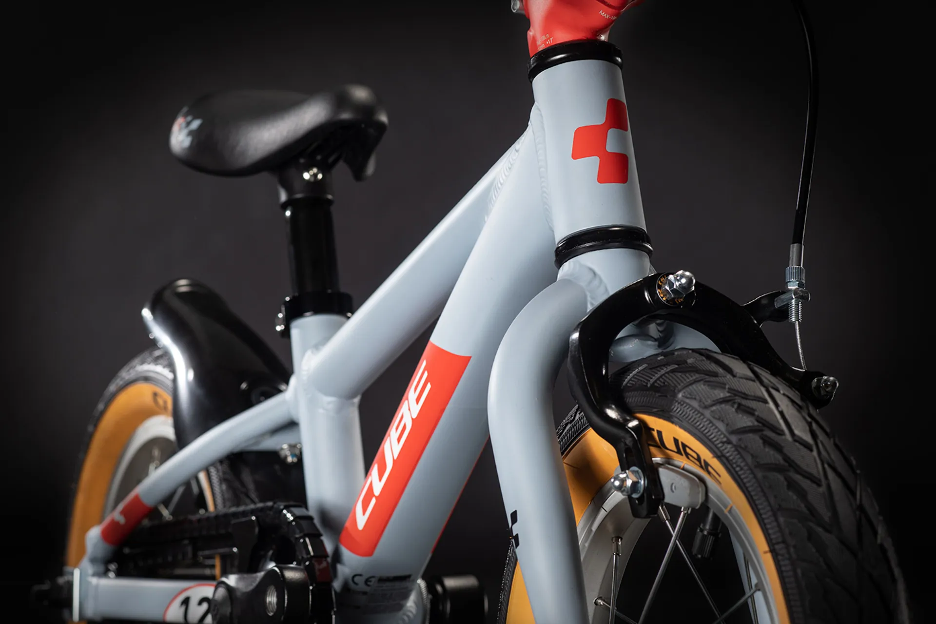 Cube Cubie 120 12inch Kids Bike 2021 Grey/Red