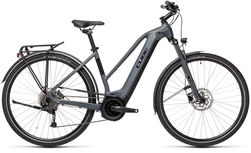 Cube Touring Hybrid One 400 Trapeze e-Bike 2021 Grey/Black