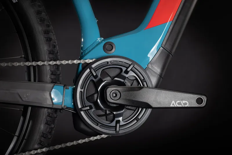 Cube Reaction Hybrid Performance 625 Electric Mountain Bike 2021 Blue/Red-3