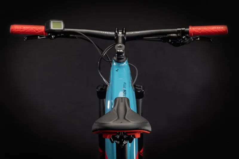 Cube Reaction Hybrid Performance 625 Electric Mountain Bike 2021 Blue/Red-4