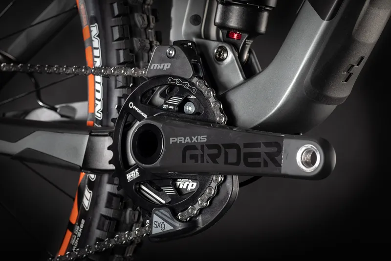 Cube Stereo 150 C:68 TM Full Suspension Mountain Bike 2021 Grey/Orange-5