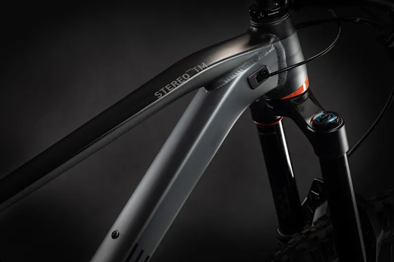 Cube Stereo 170 TM 29 Full Suspension Mountain Bike 2021 Flash Grey/Orange-1