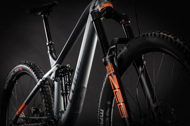 Cube Stereo 170 TM 29 Full Suspension Mountain Bike 2021 Flash Grey/Orange-2
