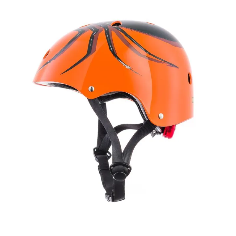 Hornit Mini Kids Cycling Helmet with LED Light Orange/Spider-3