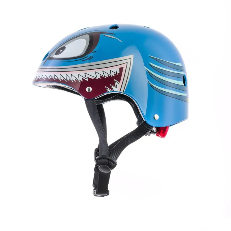 Hornit Mini Kids Cycling Helmet with LED Light Blue/Shark -3