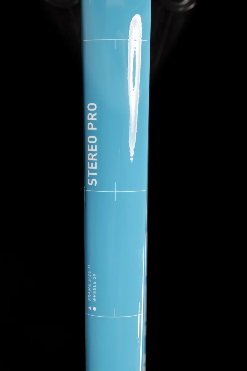 Cube Stereo 120 Pro Full Suspension Mountain Bike 2022 Sky Blue/White-5